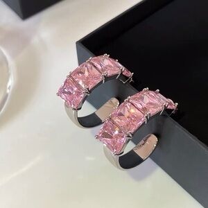 18K GP Vintage C-hoop  earrings